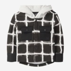 Little Bipsy Checkered Hooded Shacket 12-18 Months New NWT
